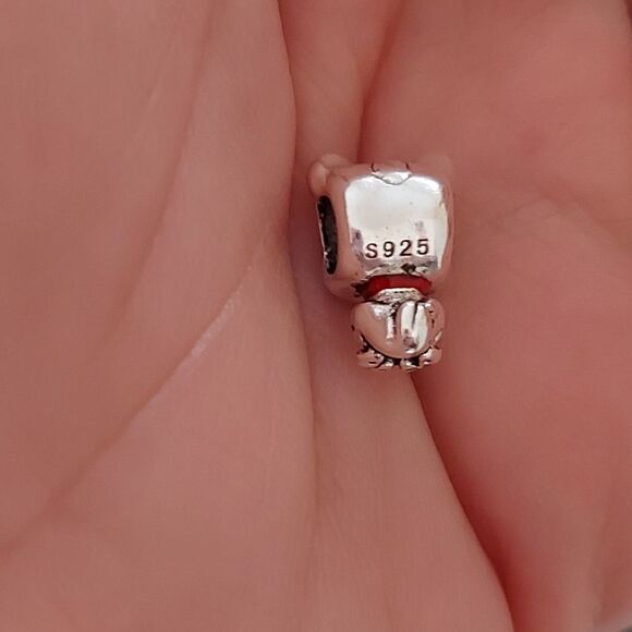 925 Silver Puppy Dog Charm - Picture 4 of 5